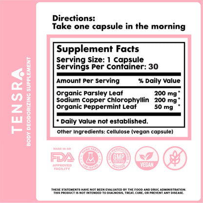 Tensra Fresh™ For Body Odor, Detox & Skin